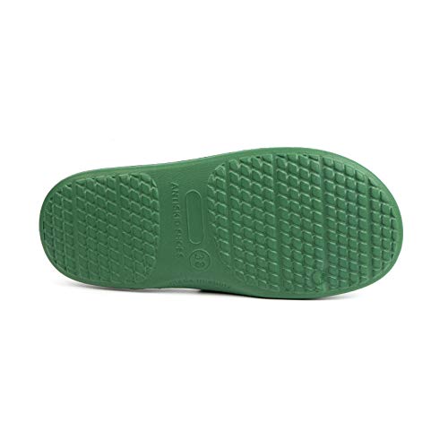 FUNKYMONKEY Womens Bathroom Shower Slippers Indoor Home Beach Non Slip Sandal (9 M US, Fruit Green) - Image 5
