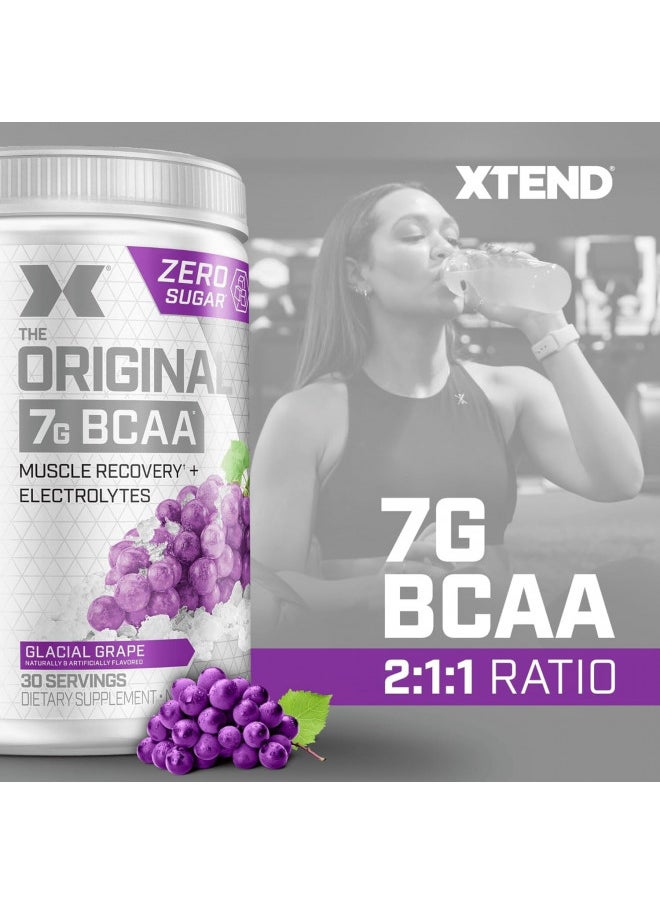 SCIVATION XTEND Original BCAA Powder Glacial Grape | Sugar Free Post Workout Muscle Recovery Drink with Amino Acids | 7g BCAAs for Men & Women | 30 Servings  - Image 3