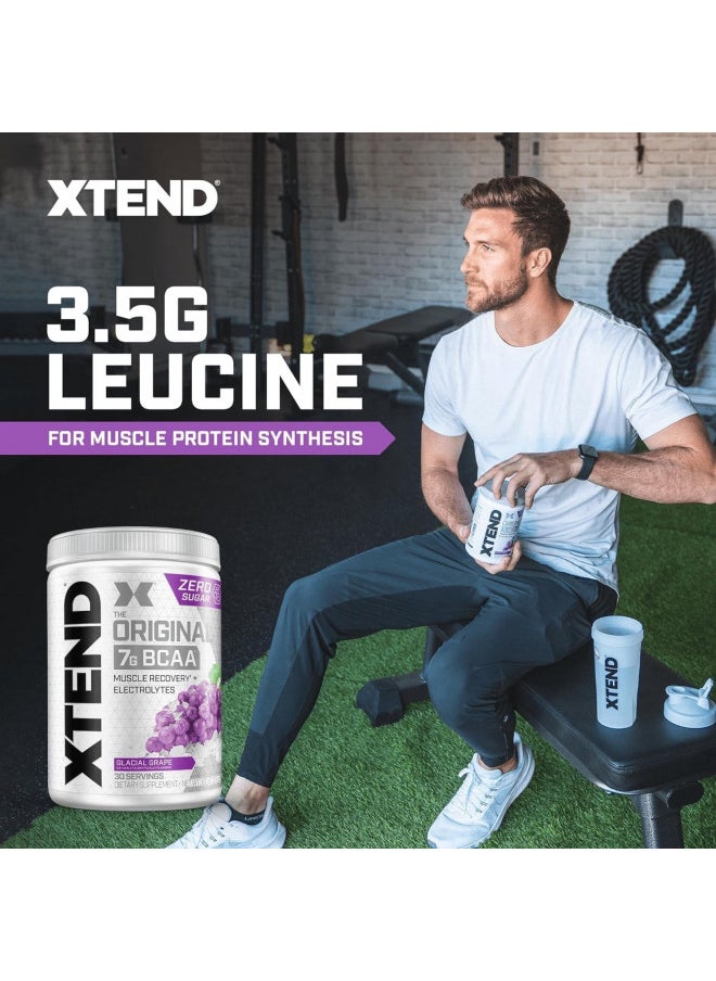 SCIVATION XTEND Original BCAA Powder Glacial Grape | Sugar Free Post Workout Muscle Recovery Drink with Amino Acids | 7g BCAAs for Men & Women | 30 Servings  - Image 4