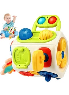 General Busy Cube for Toddlers Kids, Montessori Sensory Activities Busy Board,10 in 1 Fidget Cube Learning Travel Toys, Baby Gifts  - Image 1