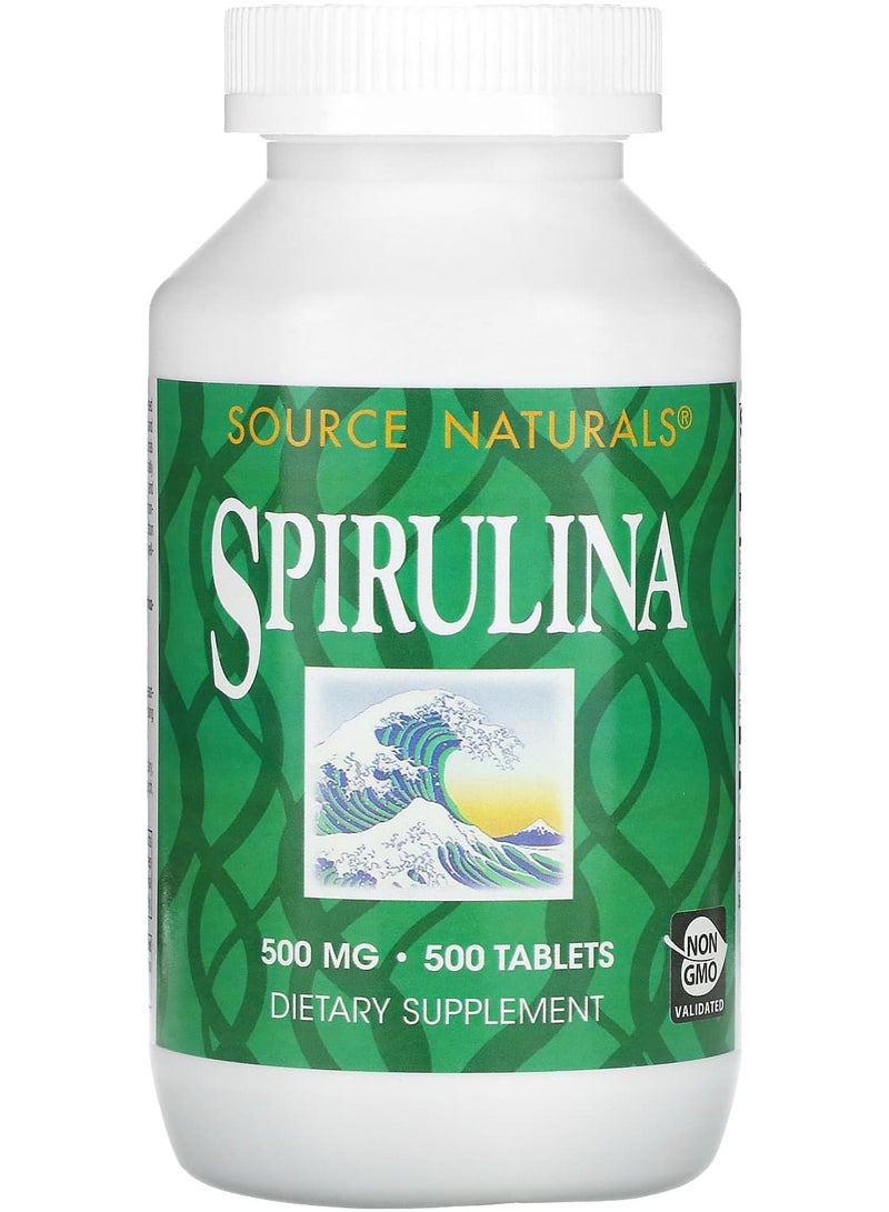 Source Naturals Spirulina, 500 mg, 500 Tablets