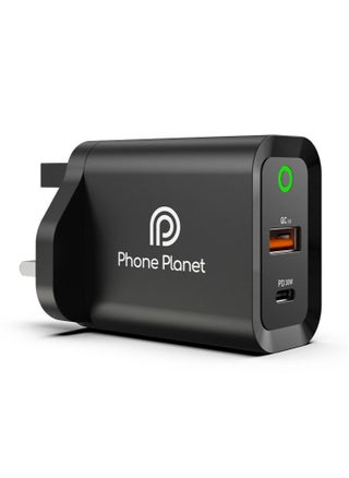 Phone Planet 30W Dual Type C 3.0 Ultra Fast Wall Charger for Galaxy S22/S21/S20 Note 20 and iPhone 13/12/11 Pro - pzsku/Z62467C4A34D37A8A8853Z/45/_/1722956042/74765269-c04c-4ba3-b2c3-b082d83ed52e