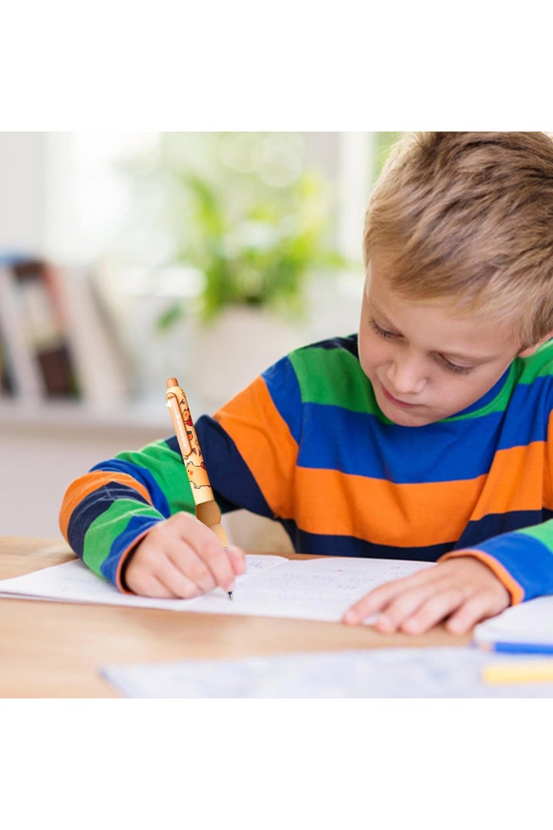 CMGTYYD 4 cartoon cute puffer fish erasable unisex pens, kawaii fast drying writing smooth, elegant unisex pen aesthetic stationery for school, classroom, work area, home Cartoon puffer fish unisex pen set - Image 3