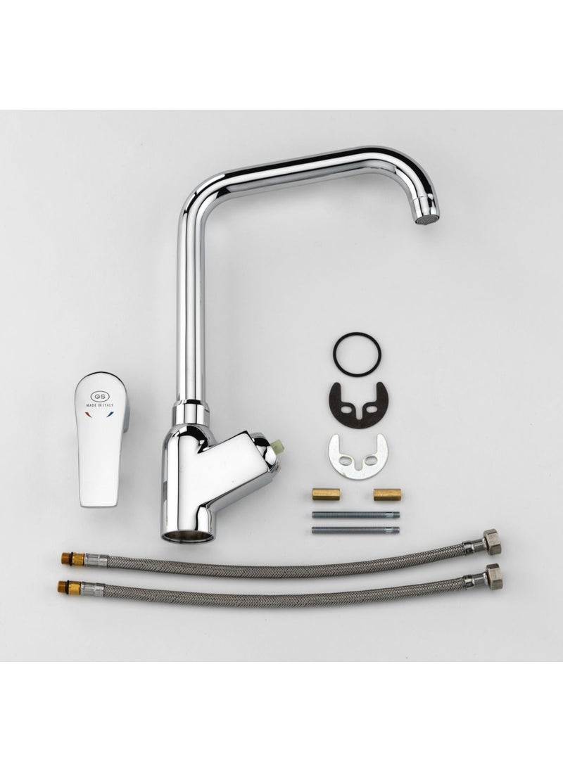 Single Lever Kitchen Mixer Faucet With Swivel Spout