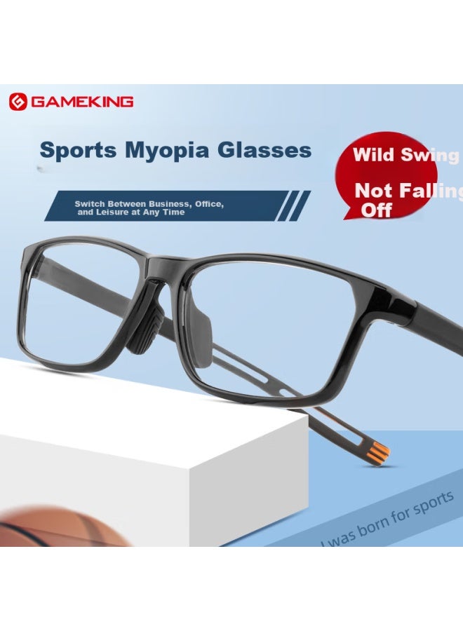 Gameking Sports Anti-blue Light Running Basketball Gl Frame For Men With Prescription Lenses Gk016 Black - Image 1