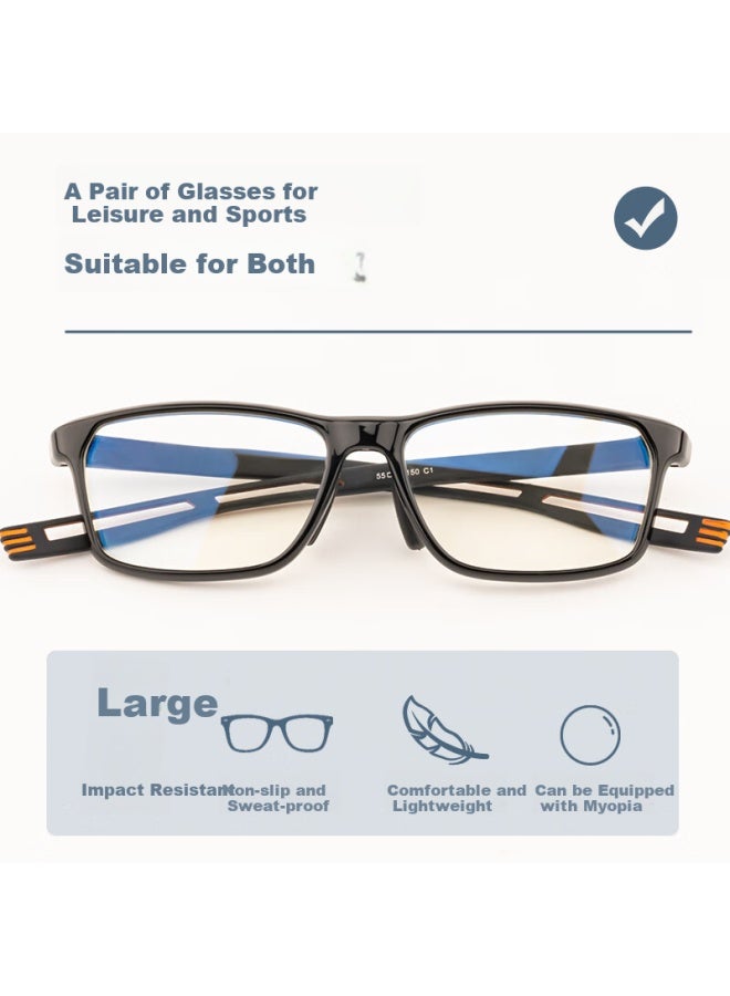 Gameking Sports Anti-blue Light Running Basketball Gl Frame For Men With Prescription Lenses Gk016 Black - Image 2