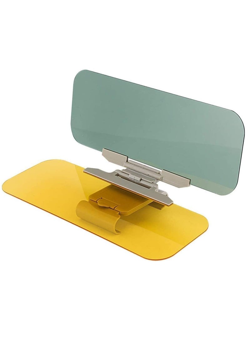 Altheqa 2 in 1 Anti-Glare Visor Extender, Day and Night Anti-Glare Sun Visor, Automobile Sun Anti-UV Block Visor, Non Glare Anti-Dazzle Sunshade Mirror Goggles - Image 1