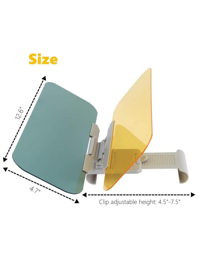 Altheqa 2 in 1 Anti-Glare Visor Extender, Day and Night Anti-Glare Sun Visor, Automobile Sun Anti-UV Block Visor, Non Glare Anti-Dazzle Sunshade Mirror Goggles - Image 5