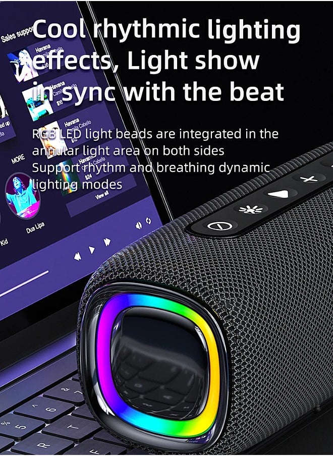 Mi VAZA - Wireless Bluetooth Speaker - Portable Mini Speaker With Battery - RGB Light - Stereo Sound - IPX6 Waterproof - Support TF Card, U Disk - Image 1