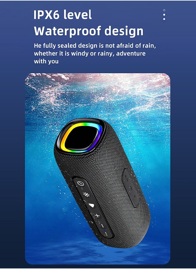 Mi VAZA - Wireless Bluetooth Speaker - Portable Mini Speaker With Battery - RGB Light - Stereo Sound - IPX6 Waterproof - Support TF Card, U Disk - Image 1