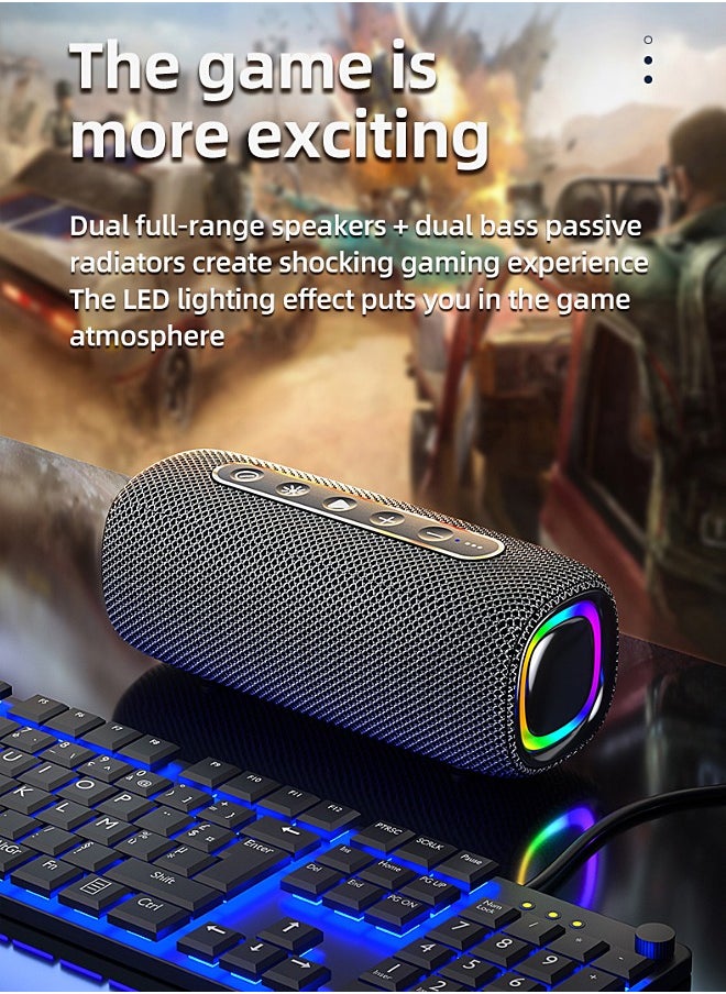 Mi VAZA - Wireless Bluetooth Speaker - Portable Mini Speaker With Battery - RGB Light - Stereo Sound - IPX6 Waterproof - Support TF Card, U Disk - Image 1