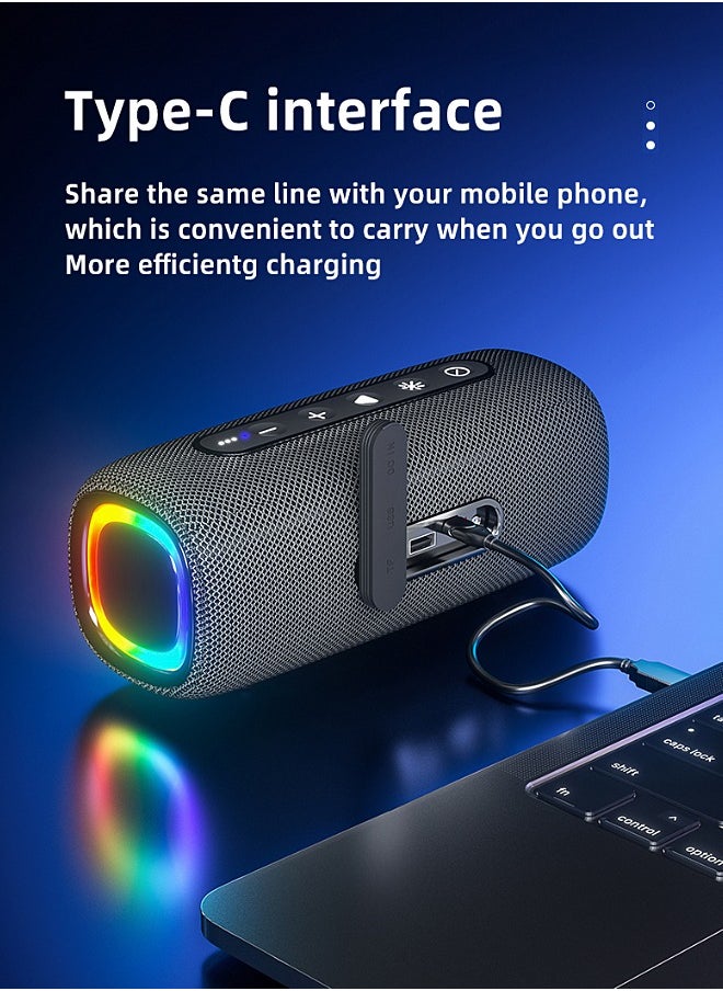 Mi VAZA - Wireless Bluetooth Speaker - Portable Mini Speaker With Battery - RGB Light - Stereo Sound - IPX6 Waterproof - Support TF Card, U Disk - Image 1