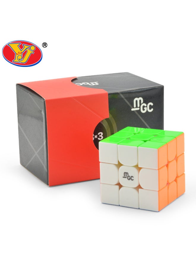 Yongjun MGC Series Magnetic Third-order 234567 Positive-order Five Rubik's Cube Special Rubik's Cube For Introduction To Special-shaped Smooth Competition-Color:MGC Evo Pyramid