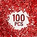 YUJHITP 100 Piece Classic Building Blocks Compatible with Lego Red Bricks in Bulk - Image 2