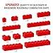 YUJHITP 100 Piece Classic Building Blocks Compatible with Lego Red Bricks in Bulk - Image 4