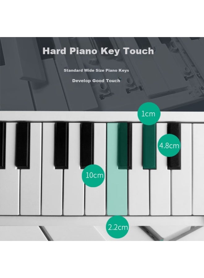 Midiplus 88-key Folding Piano, Portable Electronic Keyboard, Dorm Room Toy Piano, Children's Keyboard, Qixi Festival Gift - Image 2