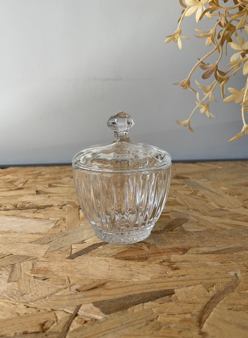 2-piece glass date jar with transparent lid  - Image 2
