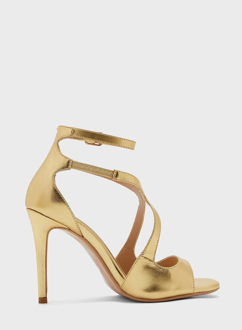 Khizana Curved Strap Ankle Strap Sandal