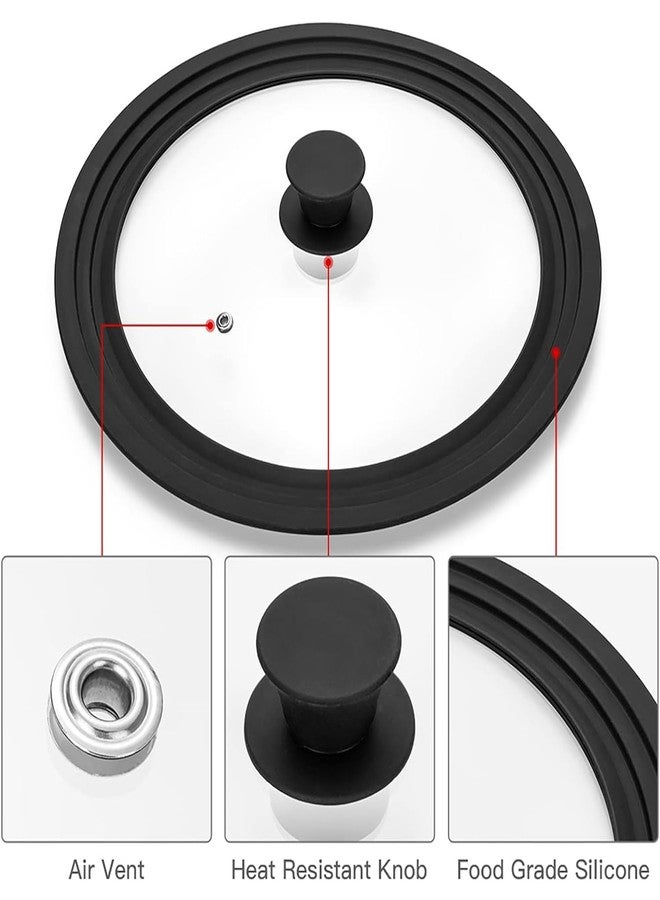 CORYTAO Universal Lid for Pots Pans and Skillets fit 9.5, 10, 11 Inch Diameter Cookware - Image 3