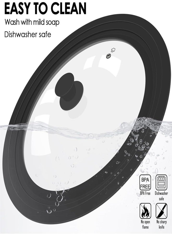 CORYTAO Universal Lid for Pots Pans and Skillets fit 9.5, 10, 11 Inch Diameter Cookware - Image 4
