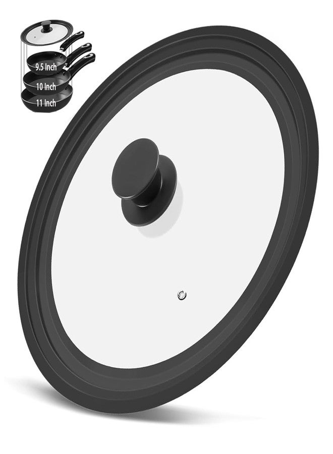 CORYTAO Universal Lid for Pots Pans and Skillets fit 9.5, 10, 11 Inch Diameter Cookware - Image 1