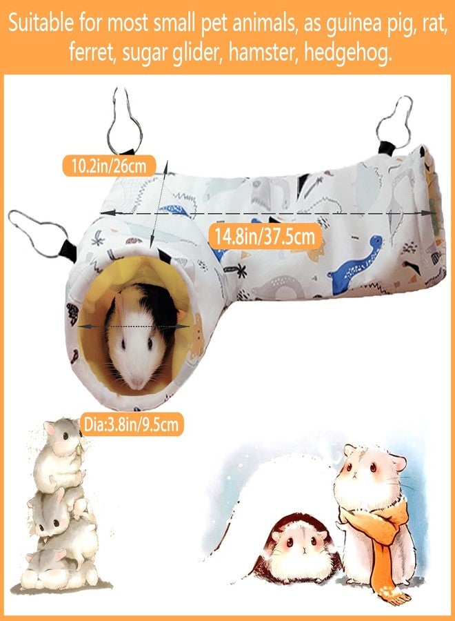 LEFTSTARER Guinea Pig Rat Corner Tunnel & Tubes Collapsible, Dia 3.9in, Fit Hedgehog Piggy Hamster Hide and Shuttle, Corner Hideout - Image 4