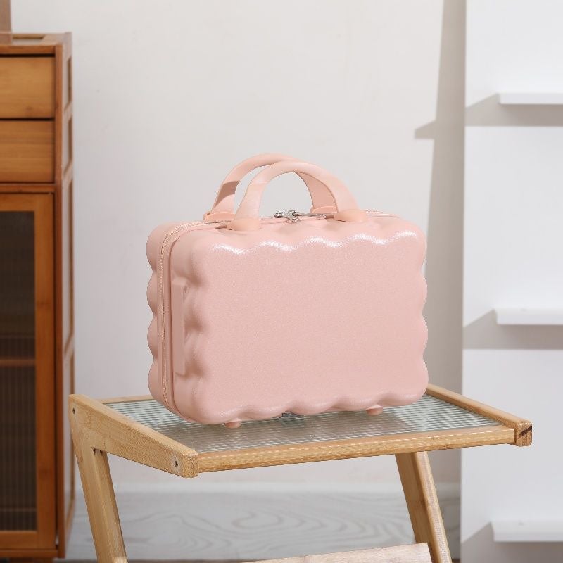 14Inch Makeup Box Suitcase Cute Portable Lightweight Cosmetic Bag Luggage Storage - Image 1