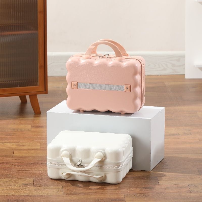 14Inch Makeup Box Suitcase Cute Portable Lightweight Cosmetic Bag Luggage Storage - Image 5