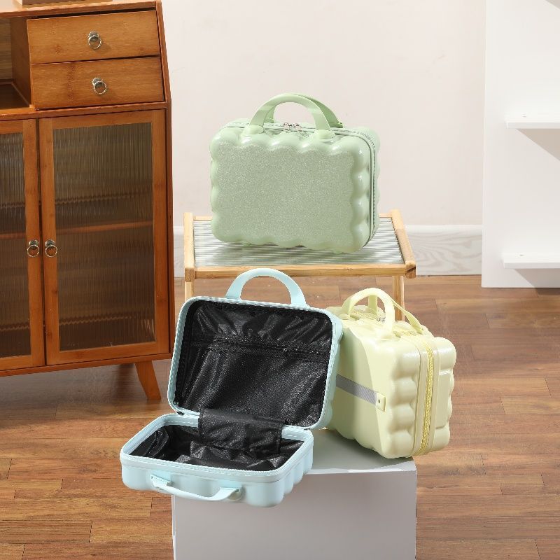 14Inch Makeup Box Suitcase Cute Portable Lightweight Cosmetic Bag Luggage Storage - Image 2