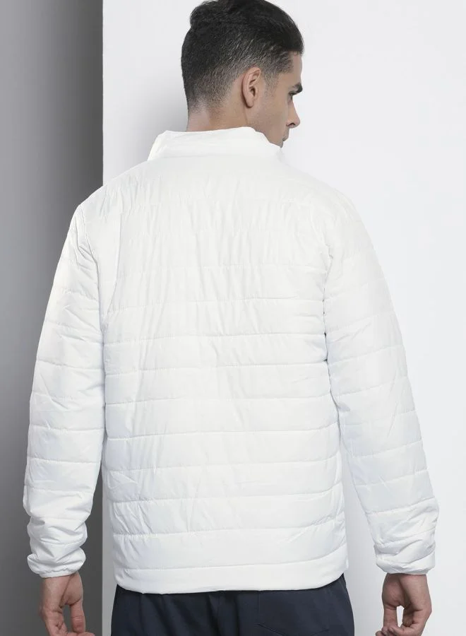 ذا انديان كراج كو The Indian Garage Co Men Slim Fit Solid Round Neck Long Sleeves Jacket