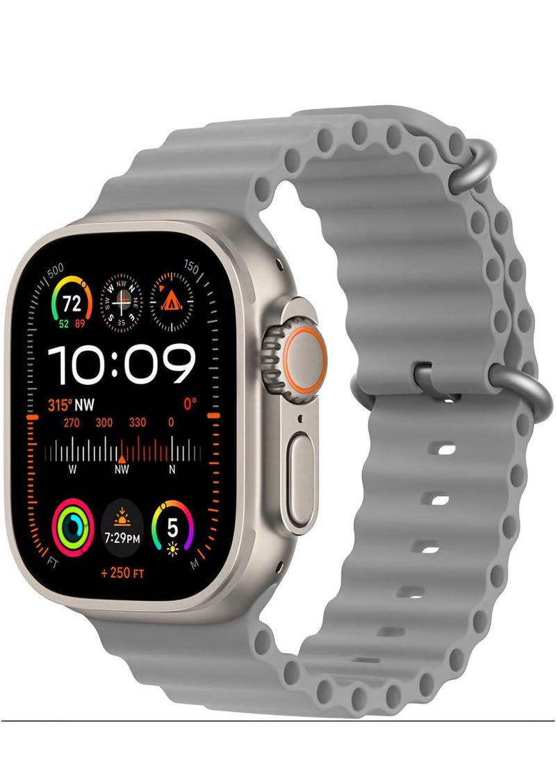 T1000 ULTRA BIG Infinite Display Smart Watch SERIES 9 - Grey - Image 1