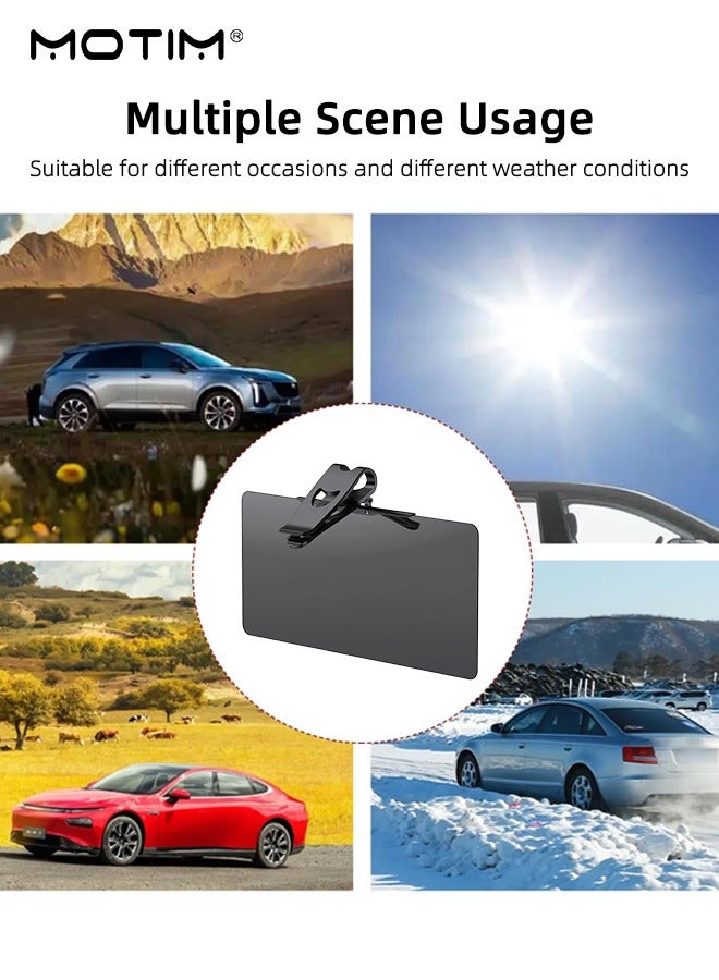 Motim Day and Night Car Interior Sun Visor 350*160 mm, Sun Visor Sunshade Extender, Anti-Glare HD Visor Driver's Protective Goggles for Sunlight, Headlight, Universal Fit for All Vehicles - Image 5
