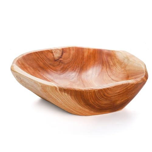 ZENFUN Wood Root Dish Bowl Natural Wooden Bowl Snack Bowl Handmade Serving Bowl for Candy Bread Snacks Serving Appetizer Display 7895 Diameter