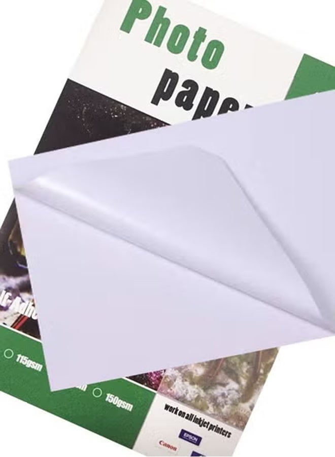 100 Sheets A4 High Glossy Sticky Photo Graphic Waterproof Paper - Image 5