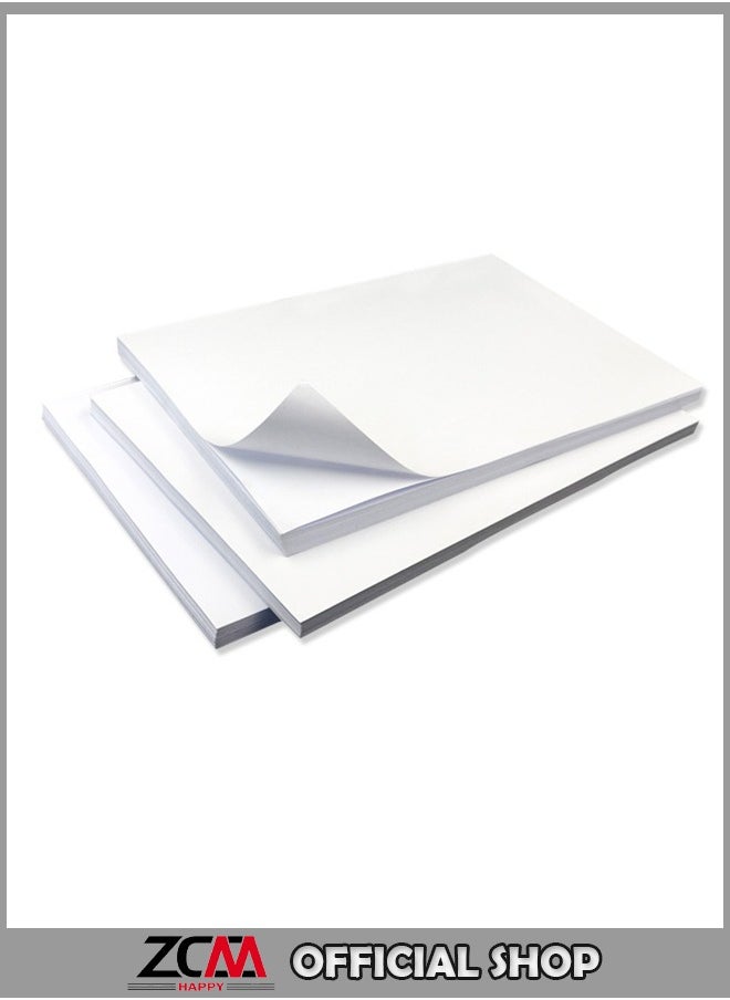 ZCM-HAPPY 100 Sheets A4 High Glossy Sticky Photo Graphic Waterproof Paper  - Image 1
