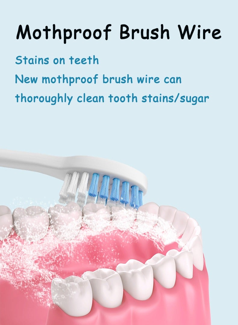 Arabest فرشاة أسنان كهربائية للأطفال، فرشاة أسنان كهربائية لصحة الأسنان، اهتزاز، تبييض متعدد الأوضاع، العناية بالفم - Image 5