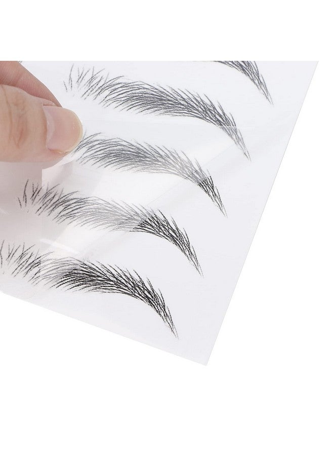 Filfeel 6D Eyebrow Sticker Professional Waterproof Eyebrow Transfer Sticker Eyebrow Makeup Tool for Women and Girls (Black)(BLACK-01) - Image 4