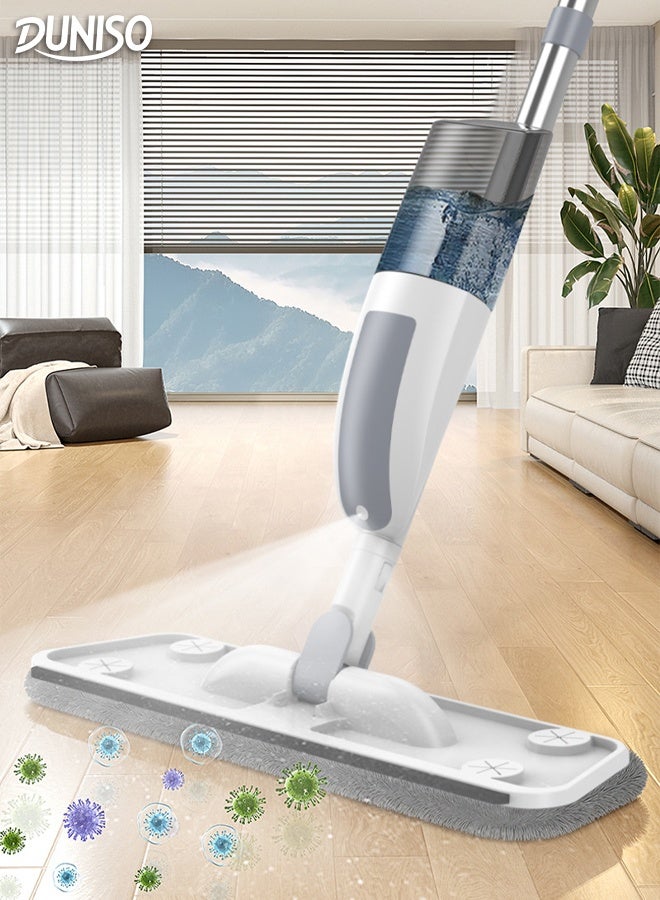 DUNISO Spray Wet Mops Microfiber Dust Dry Mop Long Handled Microfibre Floor Cleaning Mops with Removable Water Tank for Tile Vinyl Laminate Wood Ceramic Hardwood Floors Cleaning - Image 1