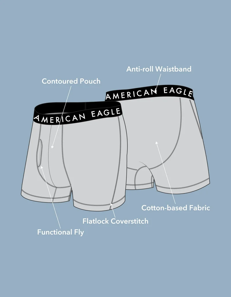 American Eagle AEO 4.5" Classic Boxer Brief 3-Pack