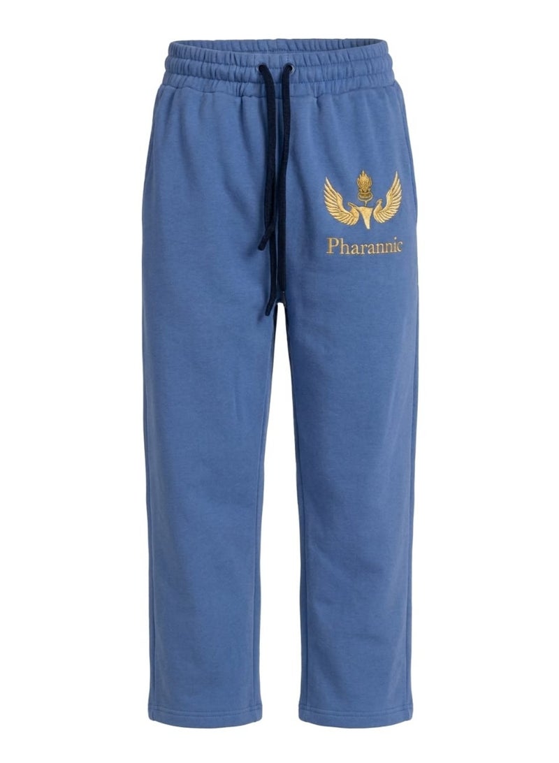 MoBaby Kids Sweatpants Light Blue (Jinzari Shade) – Cotton Breathable Sports Joggers – Comfortable School & Play Pants for Boys & Girls Age 4–12 Years - Image 1