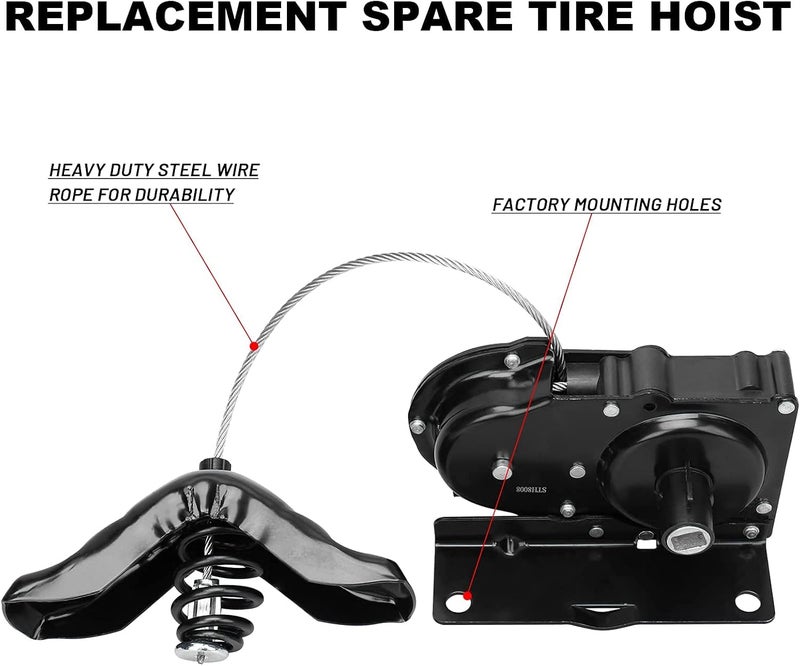 MAYASAF رافعة الإطار الاحتياطي MAYASAF 924-527 لفورد E-Series (1996-2014) - Image 3