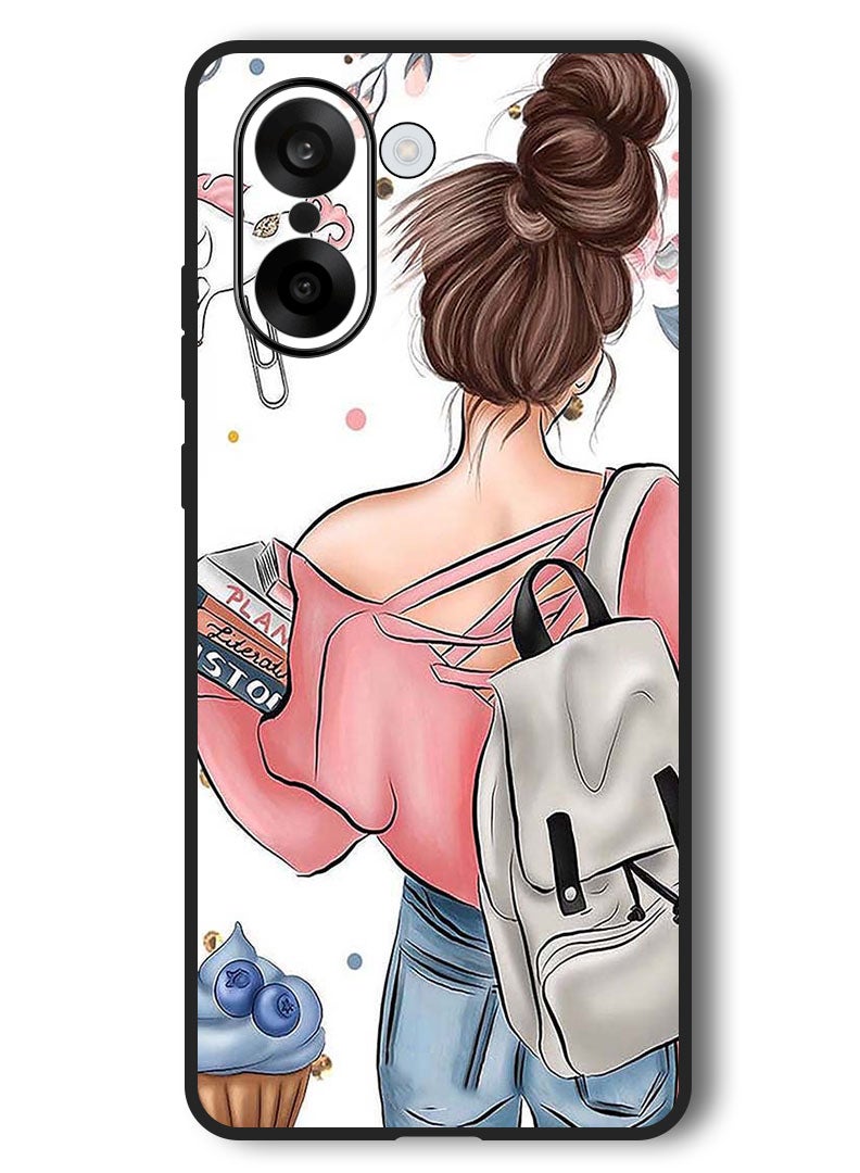 Theodor Case Compatible with OnePlus Nord CE 5 6.77 Inch Protection Shockproof Bumper Cover School Girl - Image 1