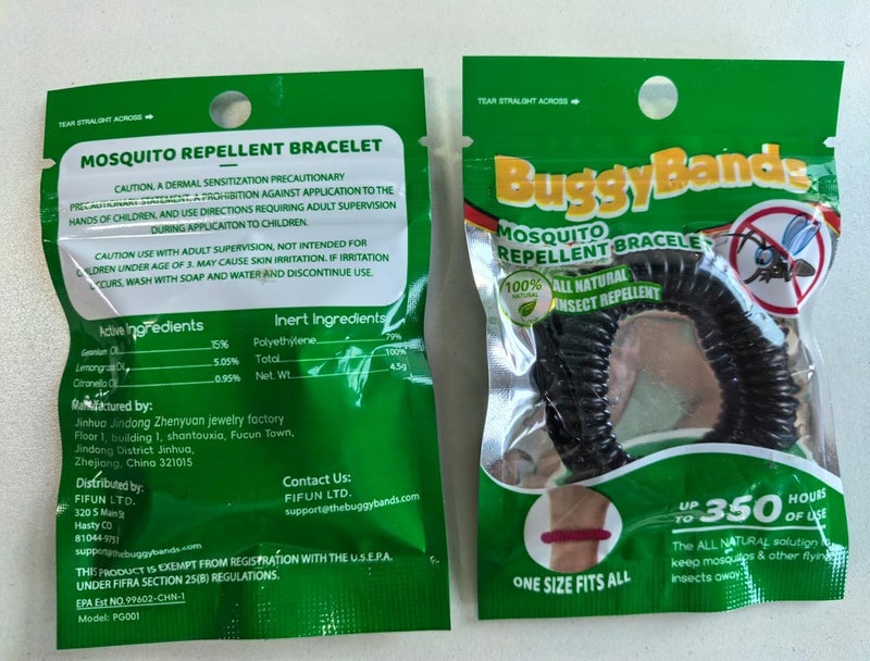 BuggyBands 50 Pack Mosquito Bracelets, DEET-Free Mosquito Bands for Adults and Kids, Individually Wrapped Wristbands for Outdoor Camping Fishing Traveling - Image 2