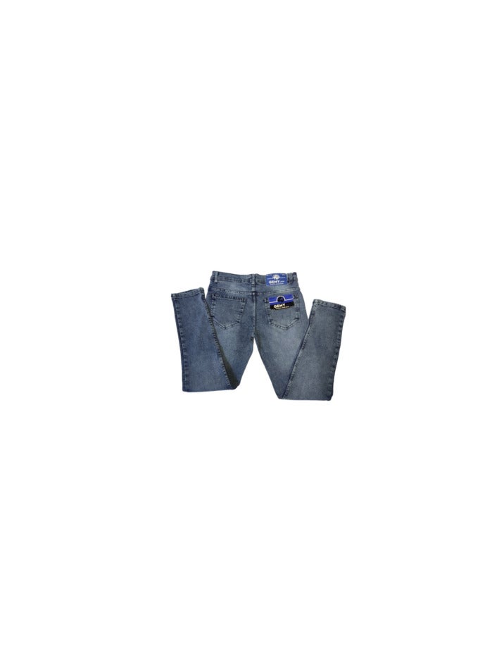 Men's Jeans Lycra Blue Size 30 - Image 2