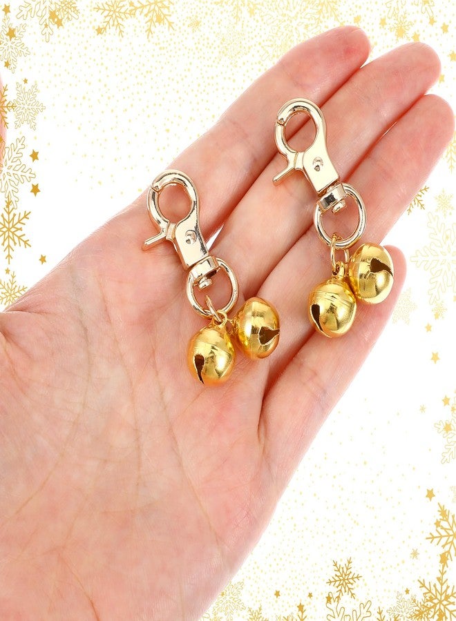 Thrymme 4 Pcs Dog Bell for Collar, Small Bell for Dog Collar with Heavy Duty Snap Clips, Pet Pendant Accessories for Pet Christmas, Training Collars Charm - Image 3