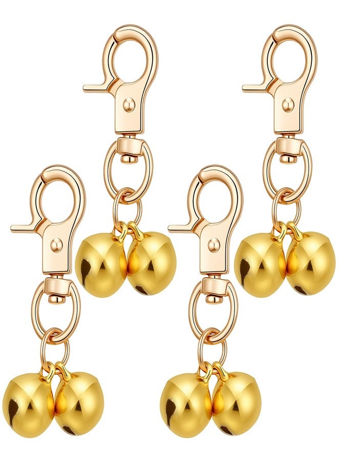 Thrymme 4 Pcs Dog Bell for Collar, Small Bell for Dog Collar with Heavy Duty Snap Clips, Pet Pendant Accessories for Pet Christmas, Training Collars Charm - Image 1