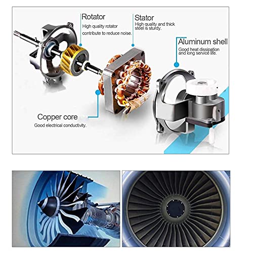 UBH ; Profession of Quality UBH Profession of Quality Car Fan 12V 360 Degree Rotatable Dual Head 2 Speed Quiet Strong Dashboard Auto Cooling Air Fan for All Auto Vehicles - Image 5