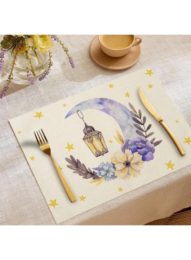 Nariele Moon Oil Lamp Printed Linen Kitchen Utensils Anti Scalding And Thermal Insulation Mat - Image 2