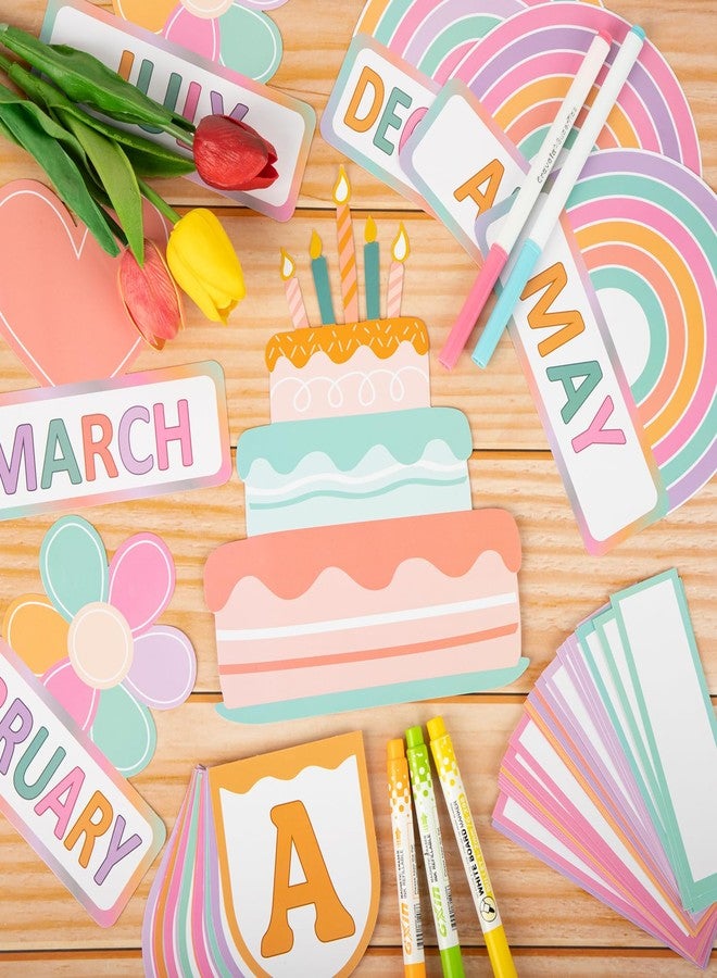 مجموعة لوحة إعلانات عيد ميلاد سعيد من سيريلي، 56 قطعة، مخطط عيد ميلاد قابل لإعادة الاستخدام للفصول الدراسية، لوحة عيد ميلاد لتزيين الفصول الدراسية، لوحة عيد ميلاد للفصول الدراسية لتزيين جدران المدرسة - Image 4