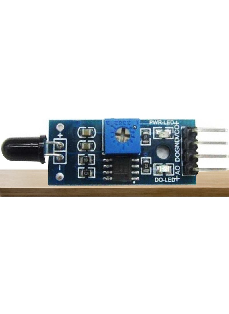 Elektromall Flame Sensor Fire Sensor Flame Detector Sensor  - Image 1